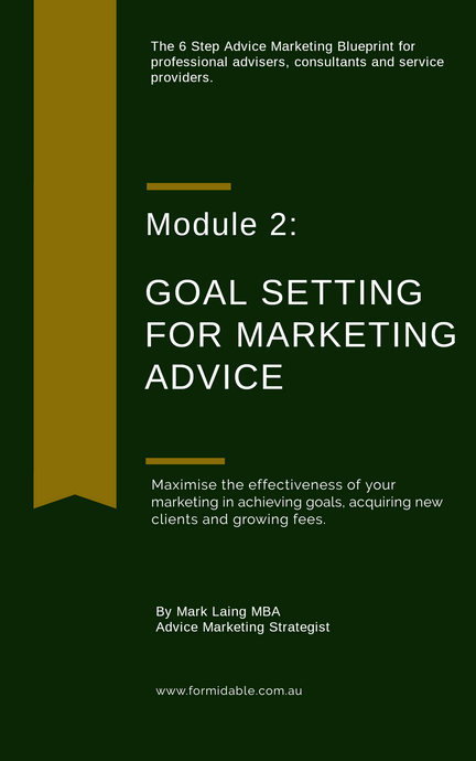 Advice Module 2: Goal Setting for Marketing Advice (free)