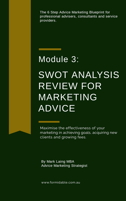Advice Module 3: SWOT Analysis Review for Marketing Advice